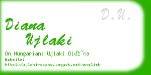 diana ujlaki business card